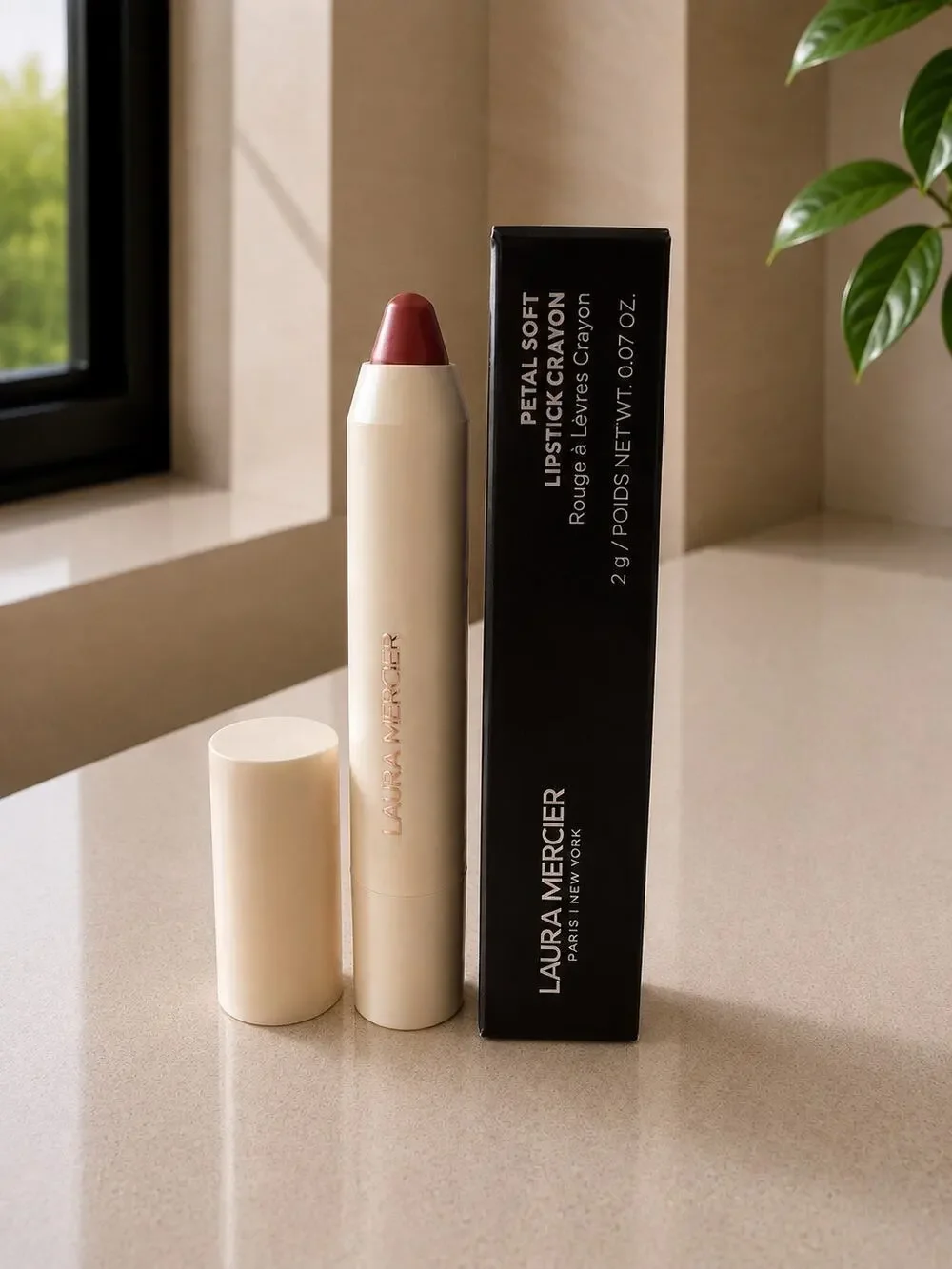 $36 Laura Mercier Petal Soft Lipstick Crayon 323 Maia Peach Pink